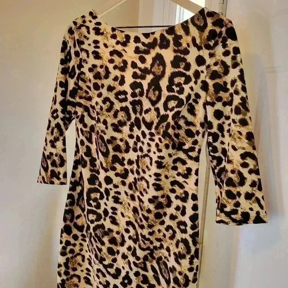 NWT Premier Amour Lepard/Cheetah Print Bodycon Dress, Size 10 - Picture 4 of 11